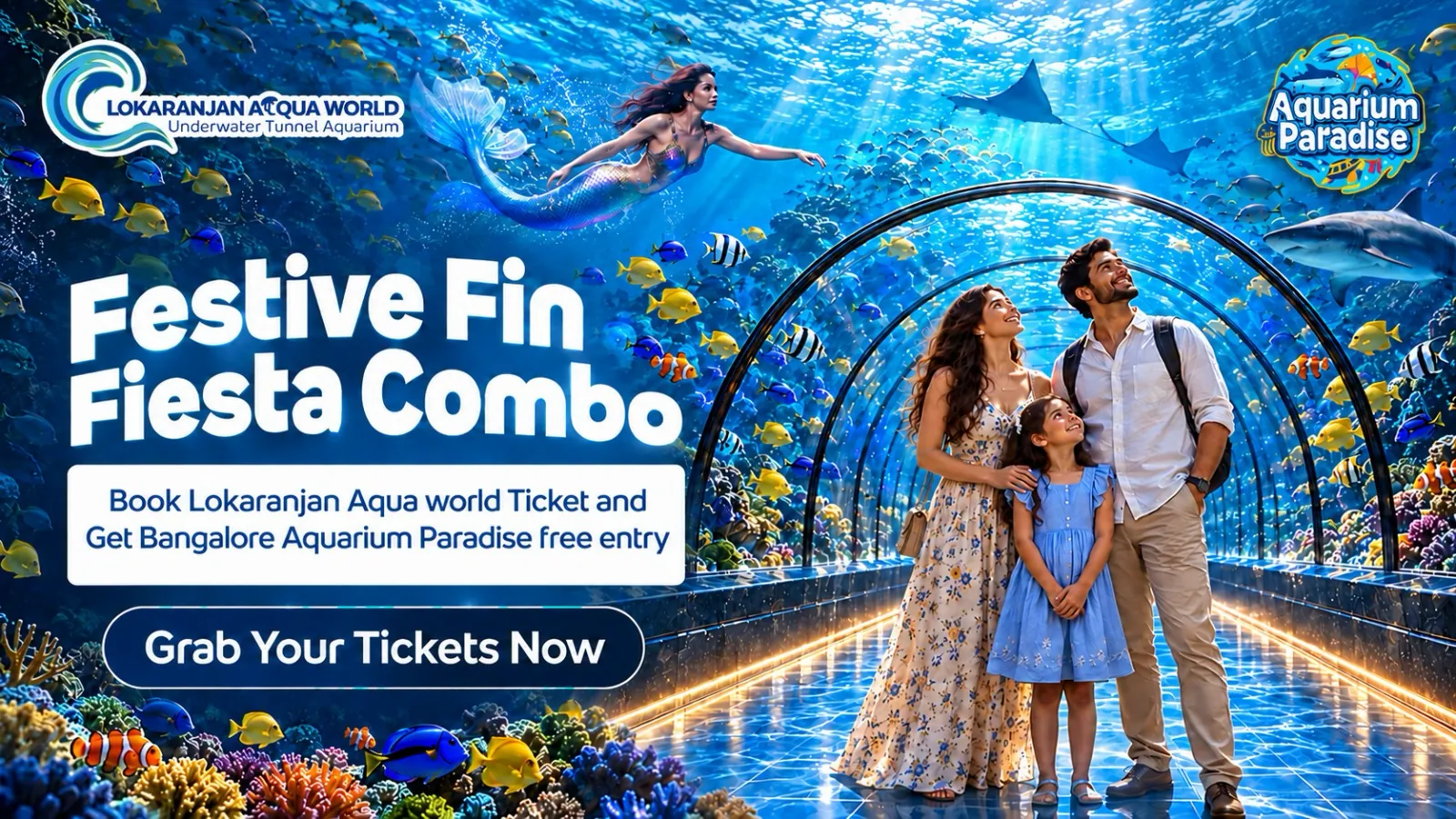Two cities, twice the excitement: Aquarium Paradise Bengaluru and Lokaranjan Aqua World, Mysore